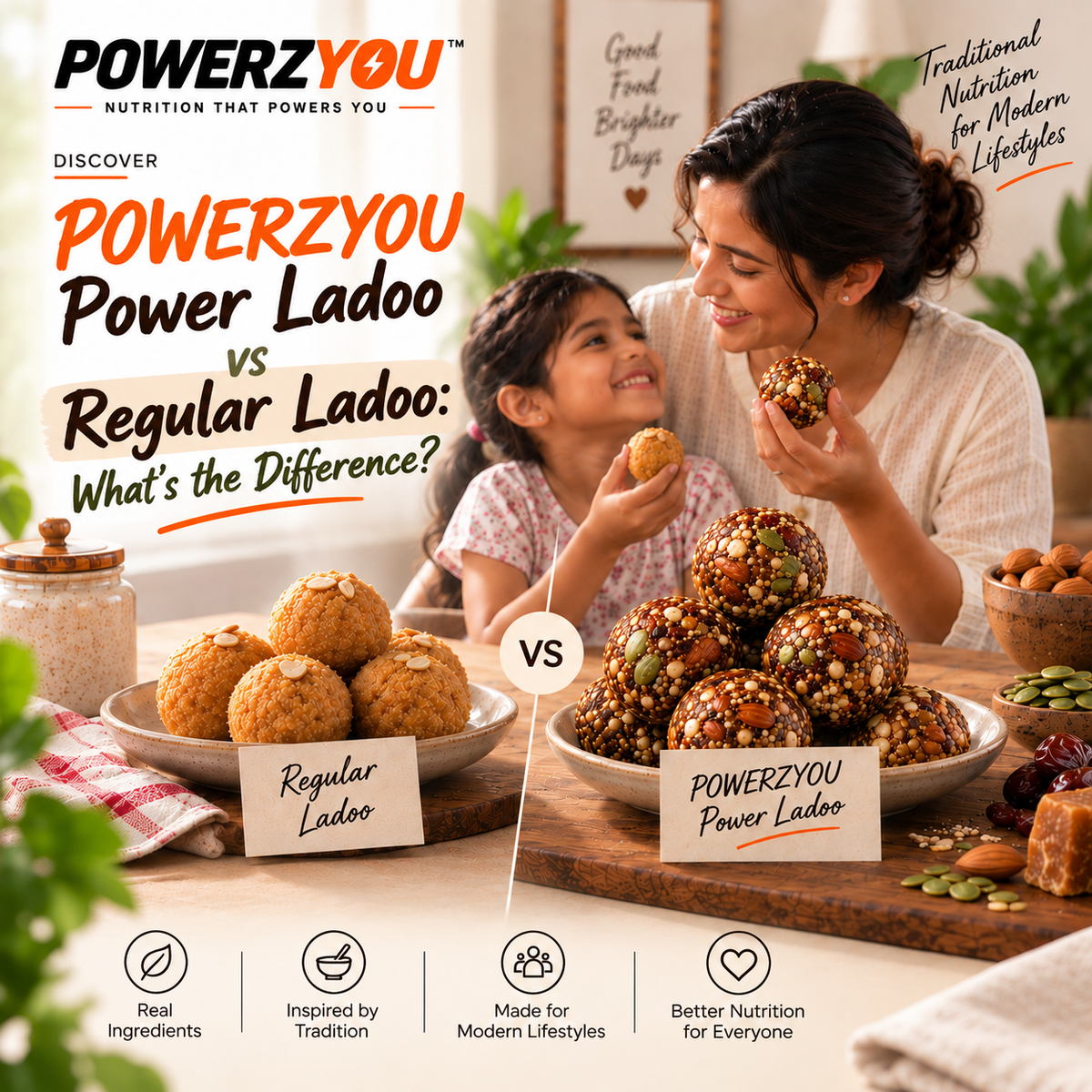 POWERZYOU Power Ladoo vs Regular Ladoo: What’s the Difference?